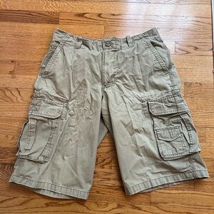 Route 66 Men’s Tan Cargo Shorts Relaxed Fit Size 34 Gorpcore Outdoors Hiking
